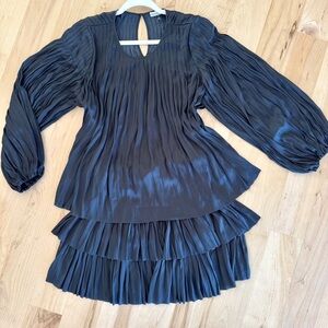 Ulla Johnson Black Top and Skirt Set